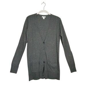 Old Navy Button Front Cardigan in Graphite Heather - Sz S